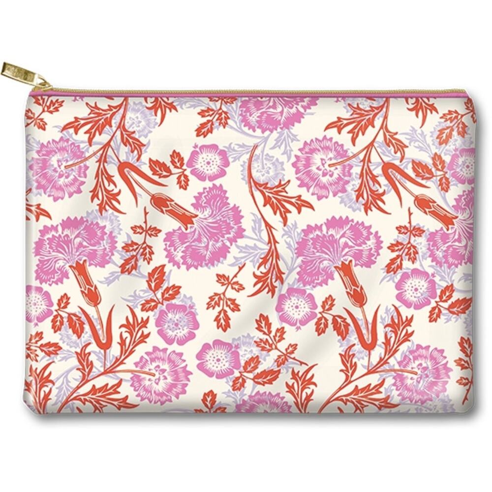 Large Accessory Pouch | Cream Floral